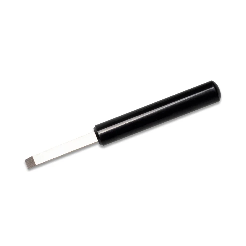 Close-up of the watch case pry tool.