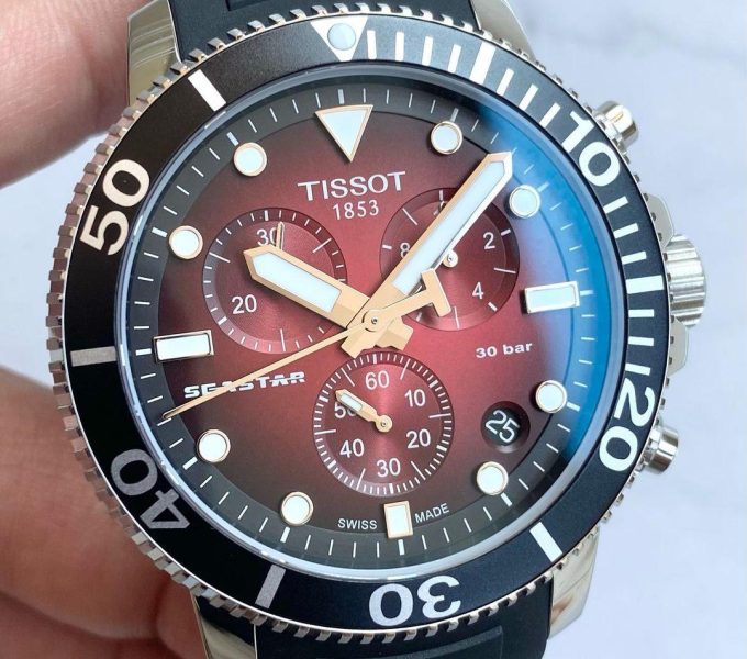 Tissot Seastar 1000 Chronograph Watch Dial